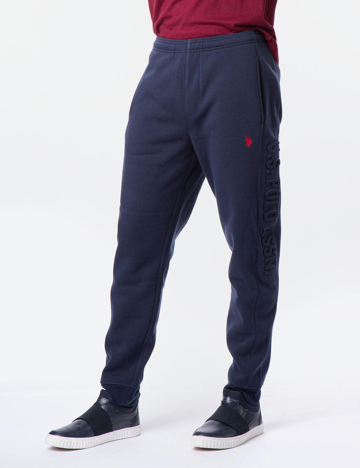 Embossed Logo Jogger Pants with Side Pockets | U.S. Polo Assn