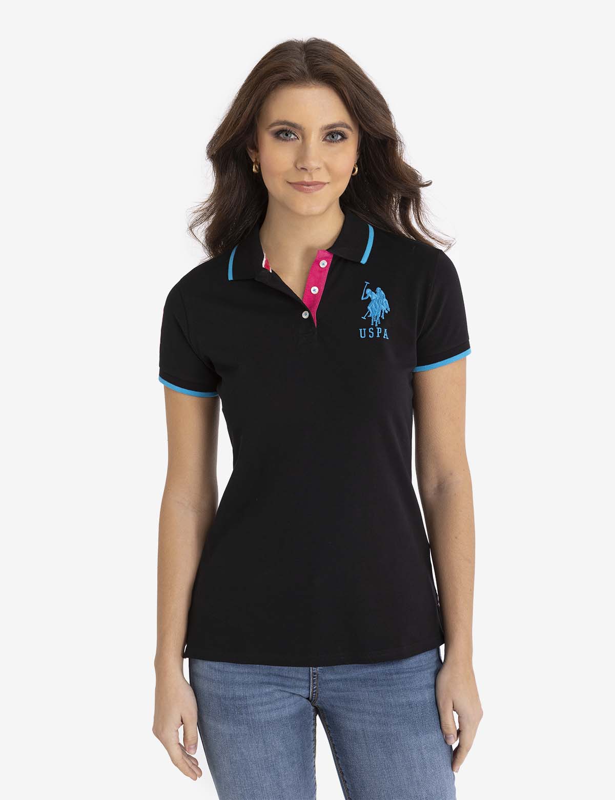 Classic Cotton Polo Shirt with Embroidered Logo & Triple Button Placket | Triple Crown
