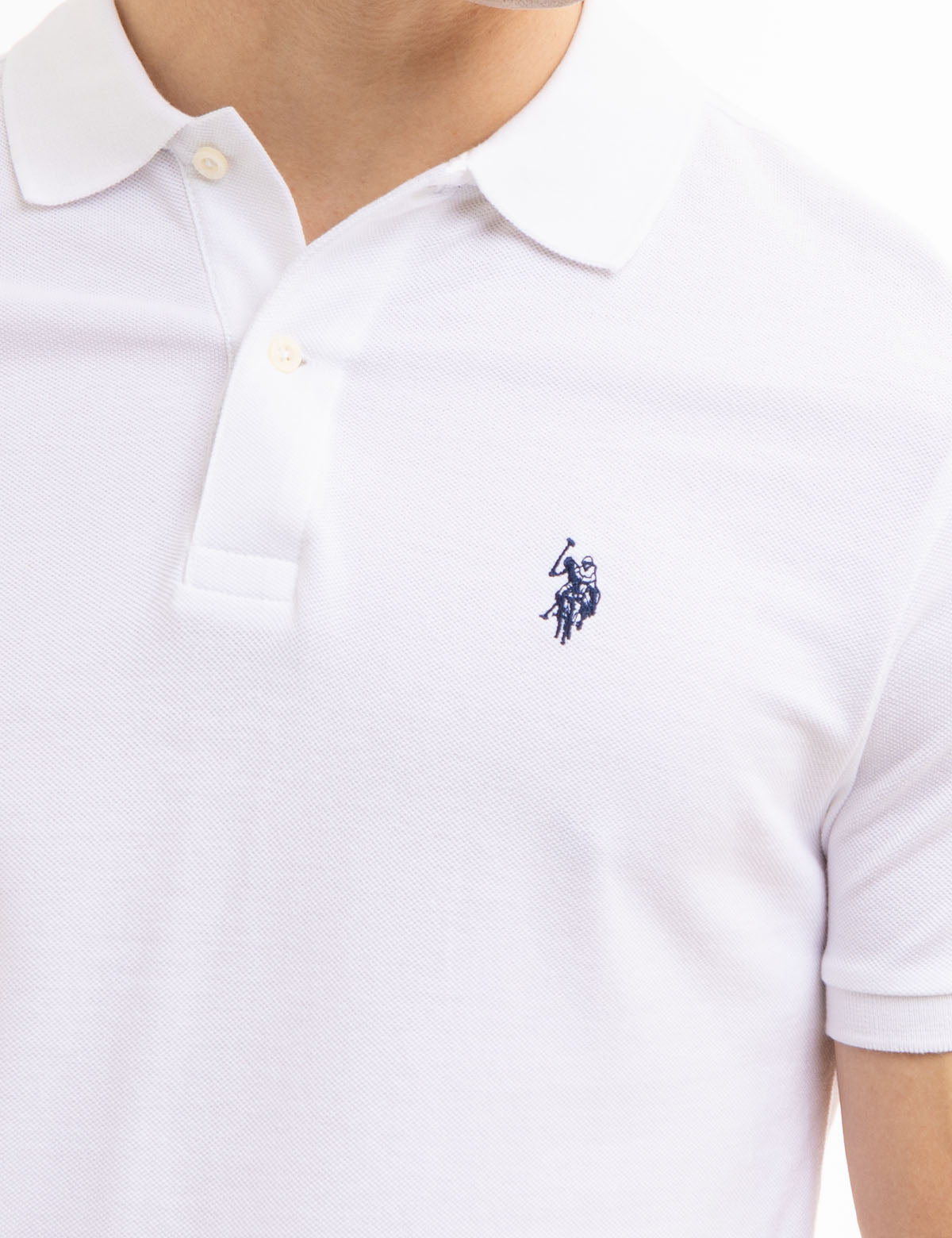 Slim Fit Cotton Polo Shirt with Classic Collar & Embroidered Logo