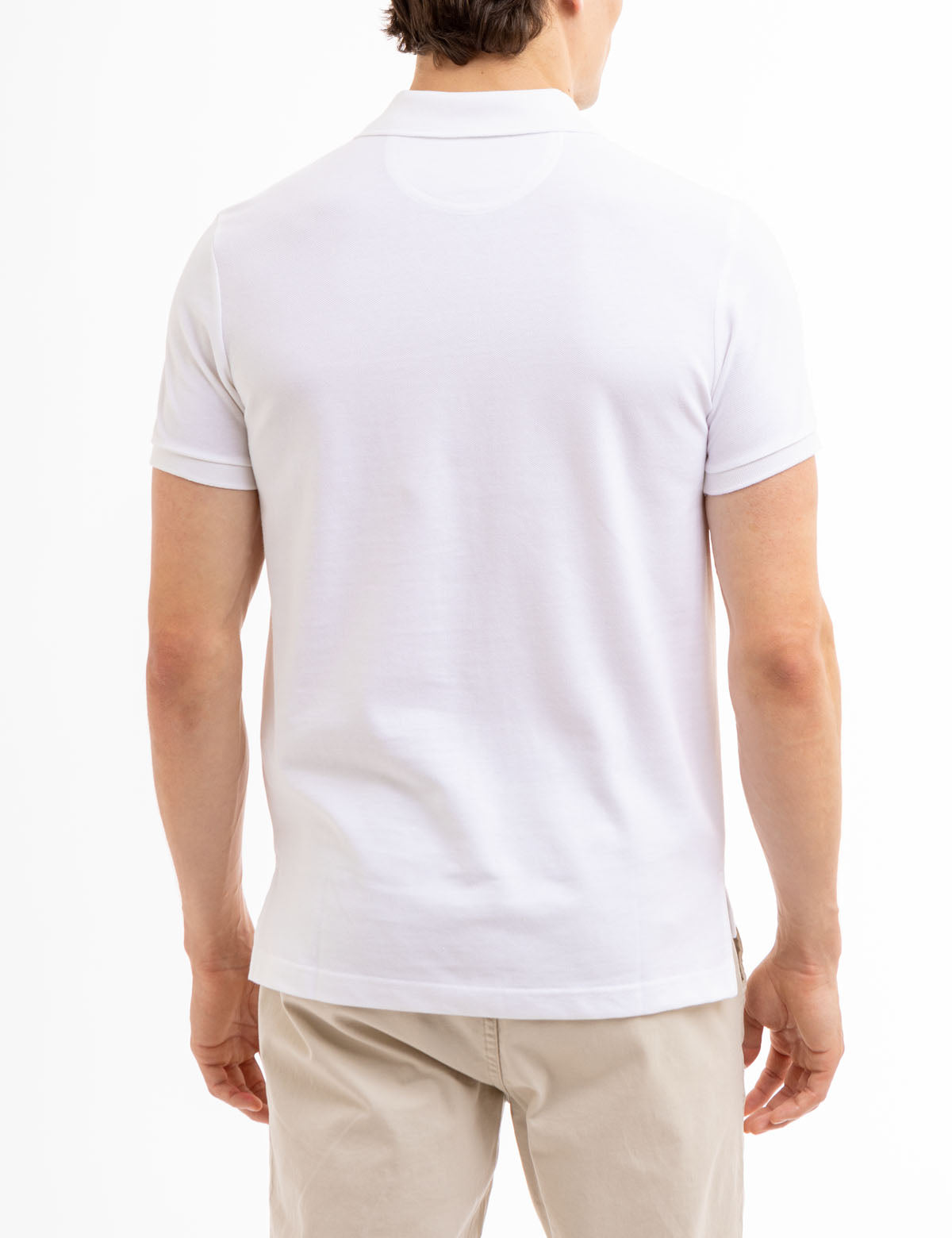 Slim Fit Cotton Polo Shirt with Classic Collar & Embroidered Logo
