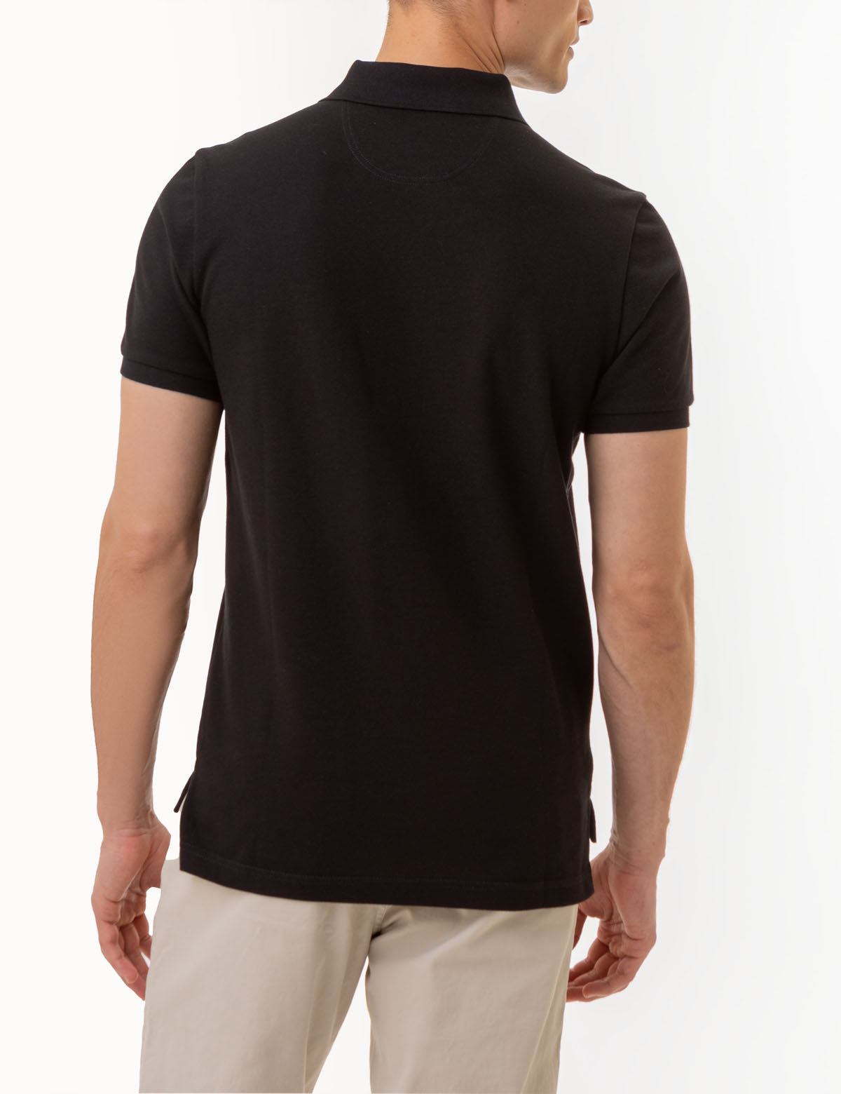 Slim Fit Cotton Polo Shirt with Classic Collar & Embroidered Logo