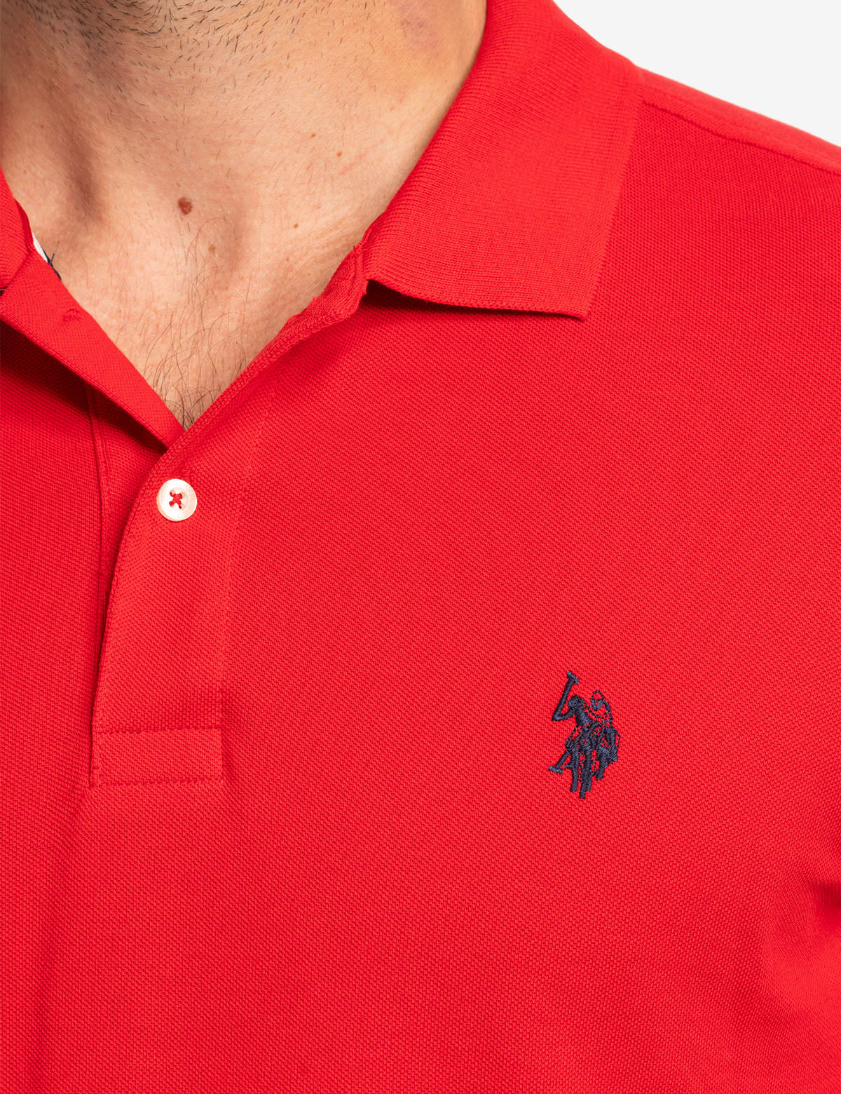 Slim Fit Cotton Polo Shirt with Classic Collar & Embroidered Logo