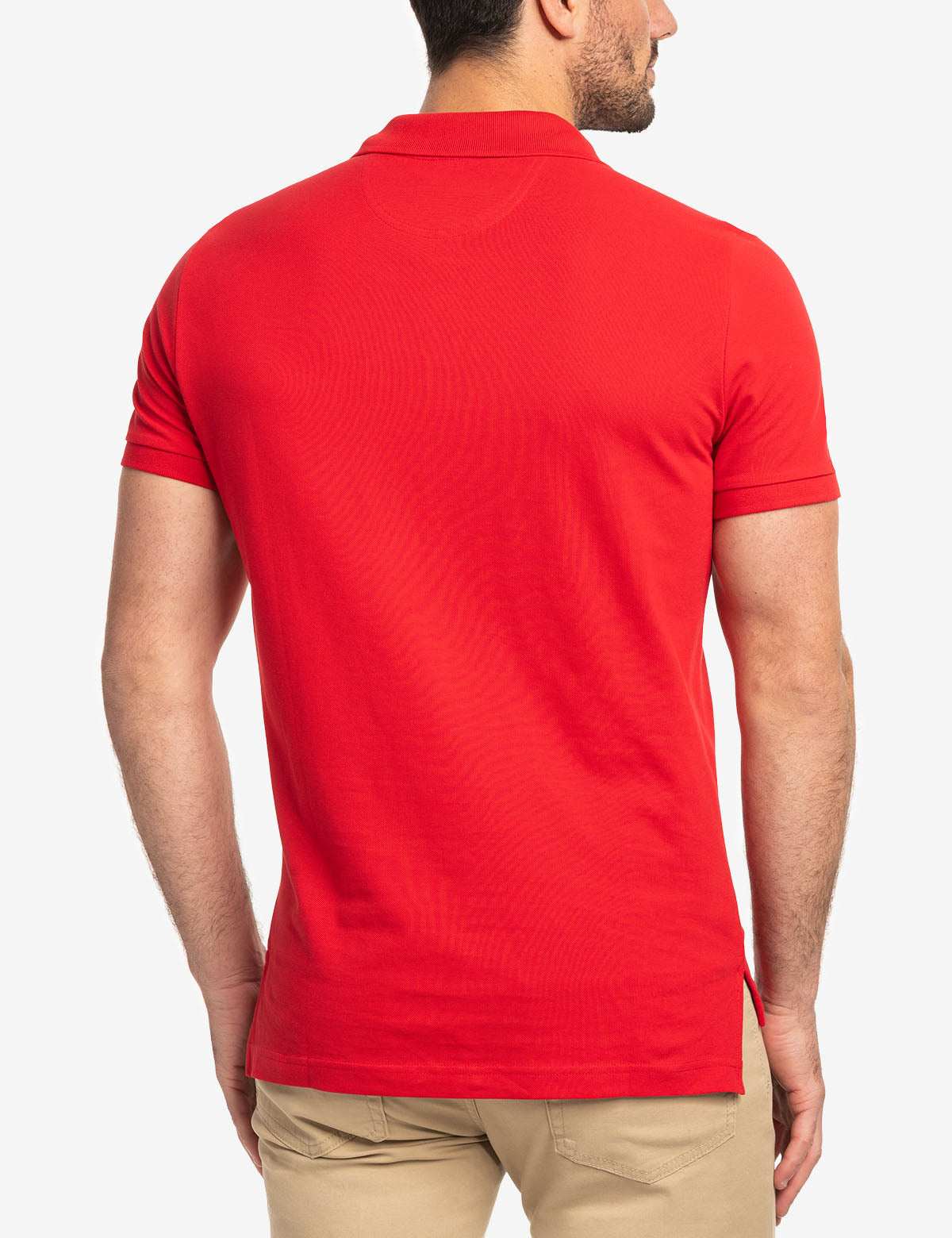 Slim Fit Cotton Polo Shirt with Classic Collar & Embroidered Logo