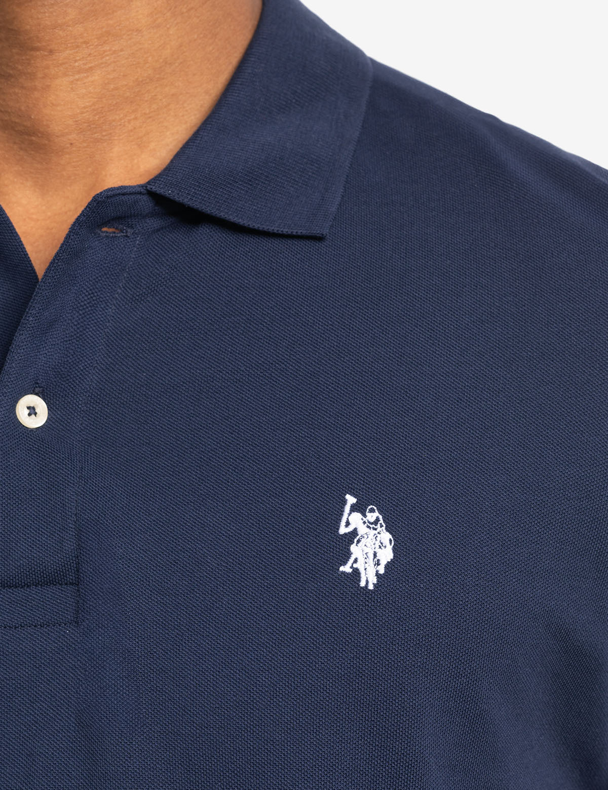 Slim Fit Cotton Polo Shirt with Classic Collar & Embroidered Logo