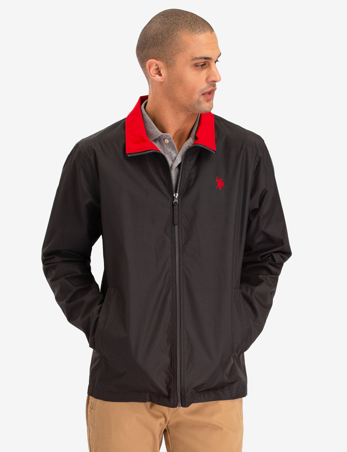 Lightweight Windbreaker Jacket with Front Pockets | Essential