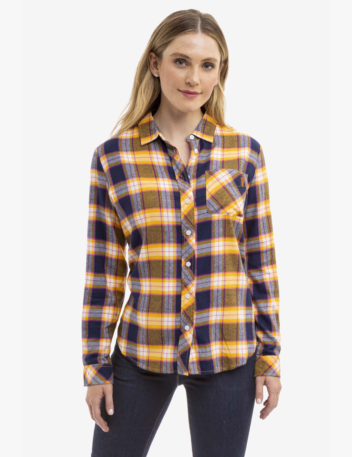 Plaid Flannel Shirt for Men | Long Sleeve Comfort Fit