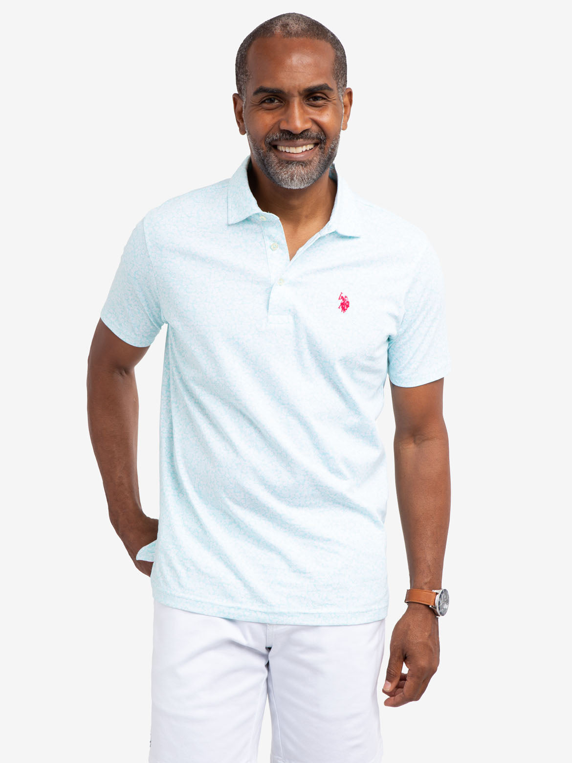 Floral Jersey Polo Shirt for Men | Comfortable & Stylish