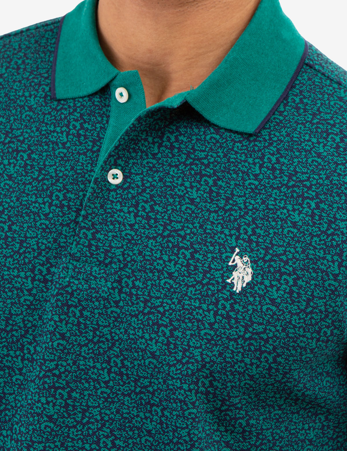 Floral Print Pique Polo Shirt for Men | Casual Summer Wear
