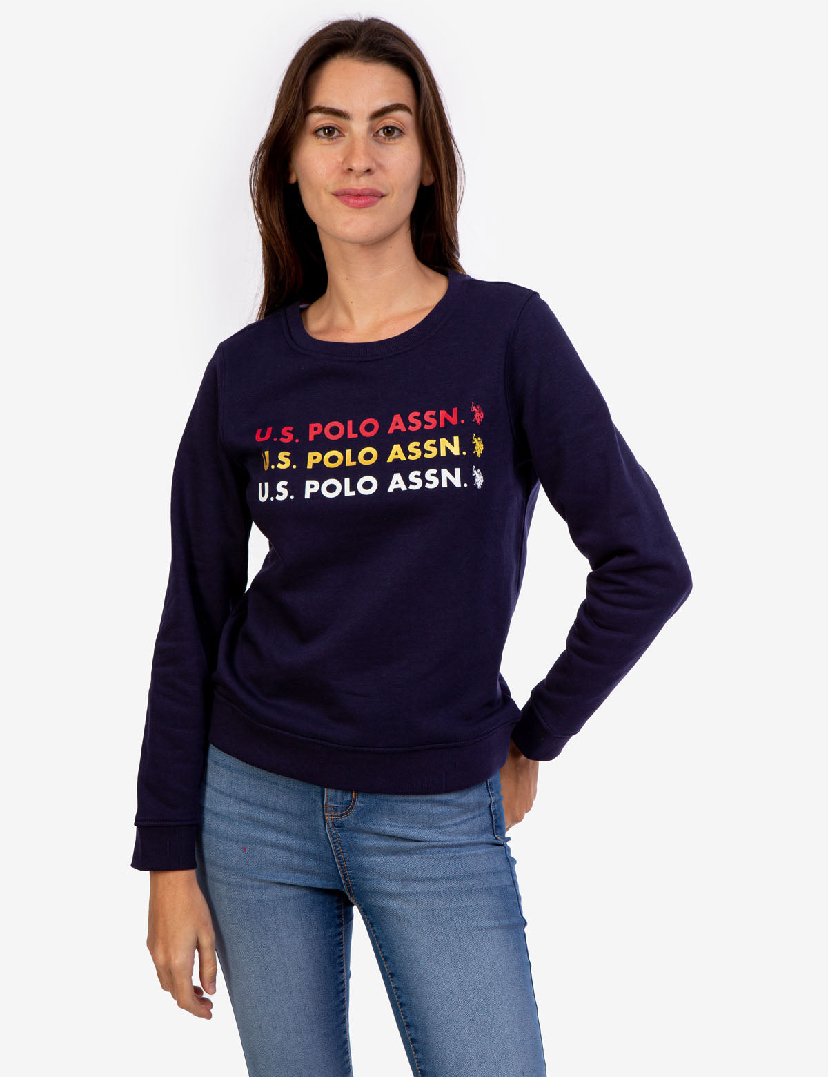 Foil Logo Crew Neck Sweatshirt | Stylish Casual Pullover