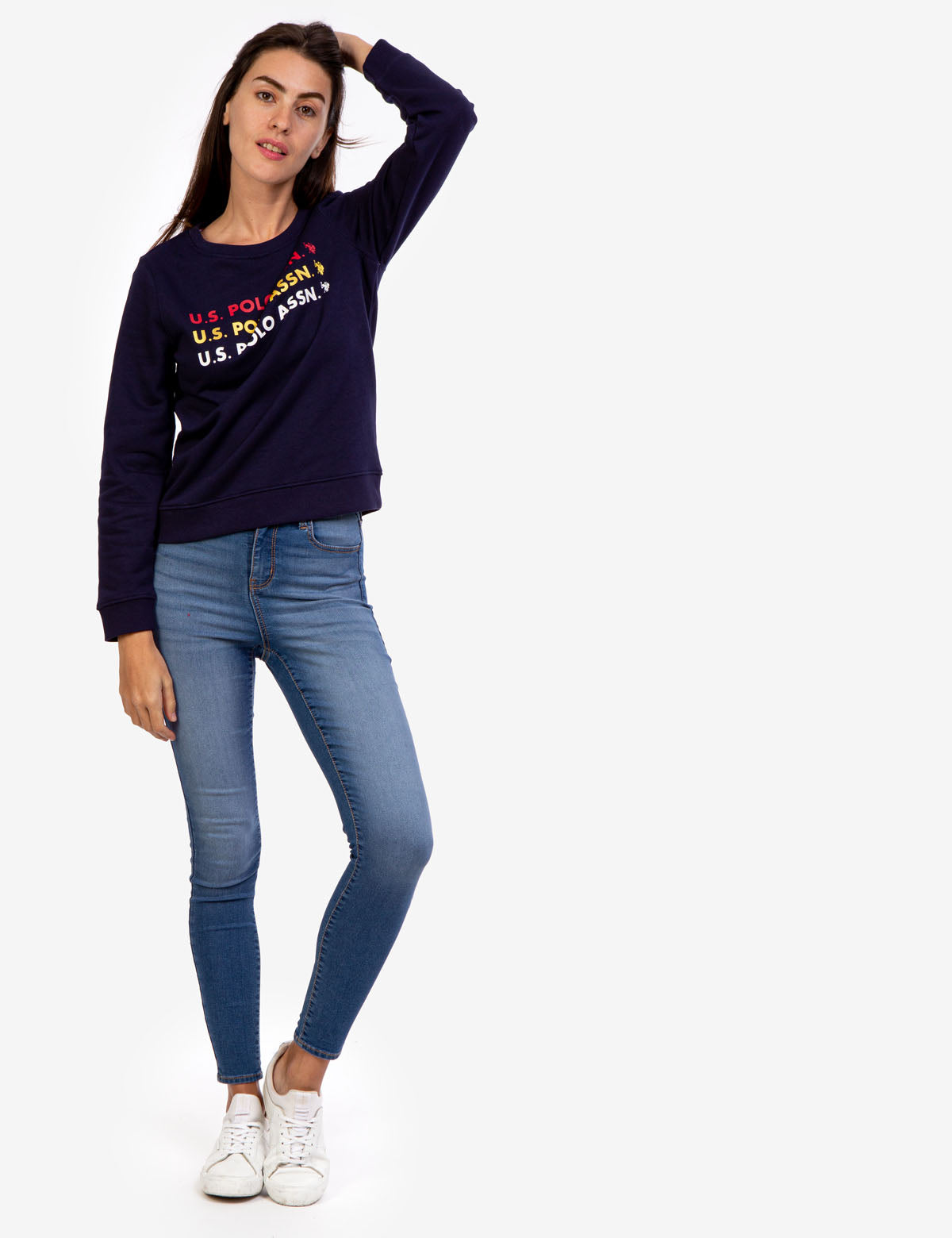 Foil Logo Crew Neck Sweatshirt | Stylish Casual Pullover