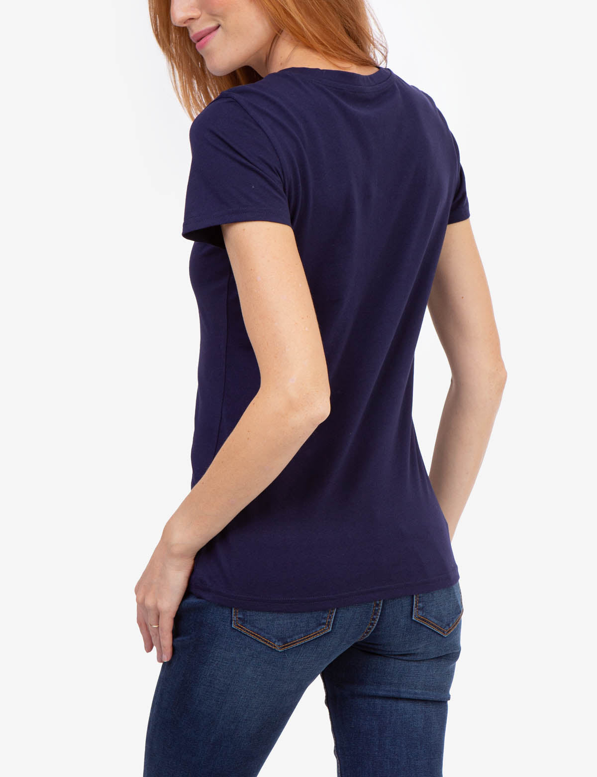 Foil Logo V-Neck T-Shirt for Casual Wear | Stylish & Comfortable