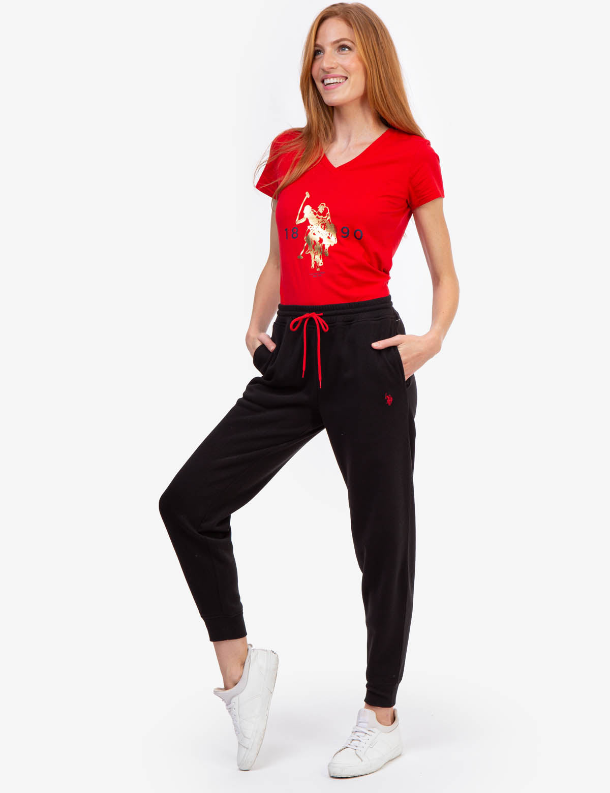 Foil Logo V-Neck T-Shirt for Casual Wear | Stylish & Comfortable
