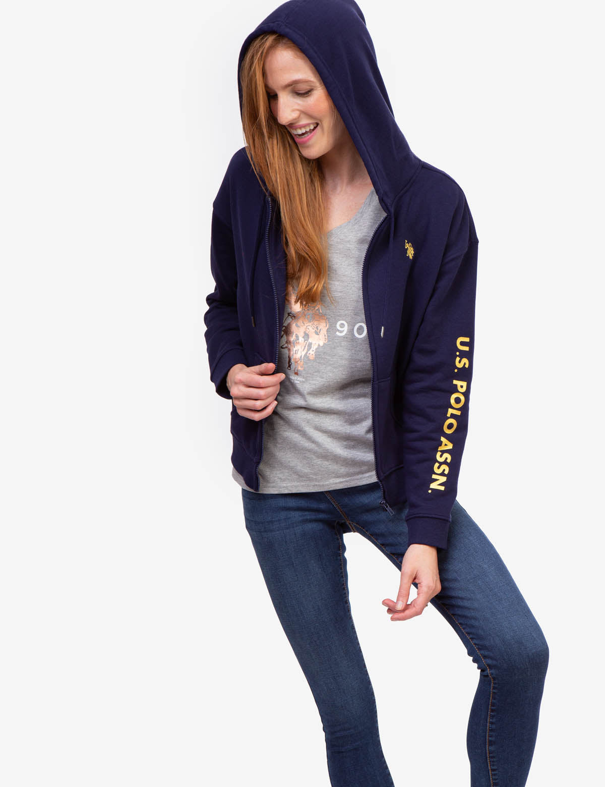 Foil Logo V-Neck T-Shirt for Casual Wear | Stylish & Comfortable