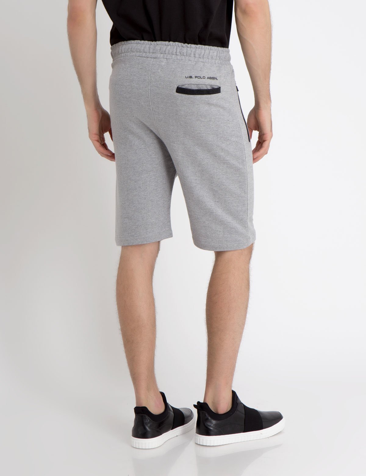 French Terry Shorts with Elastic Waistband & Side Pockets | Cotton Blend