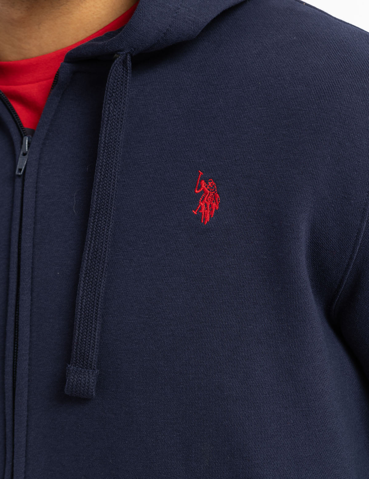 Full Zip Lined Hoodie with Kangaroo Pockets & Ribbed Cuffs