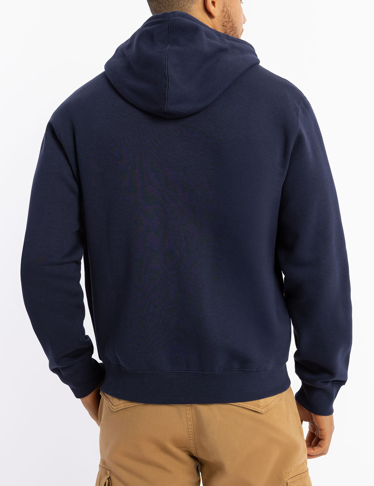 Full Zip Lined Hoodie with Kangaroo Pockets & Ribbed Cuffs