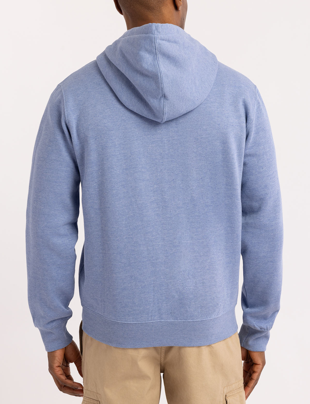 Full Zip Lined Hoodie with Kangaroo Pockets & Ribbed Cuffs