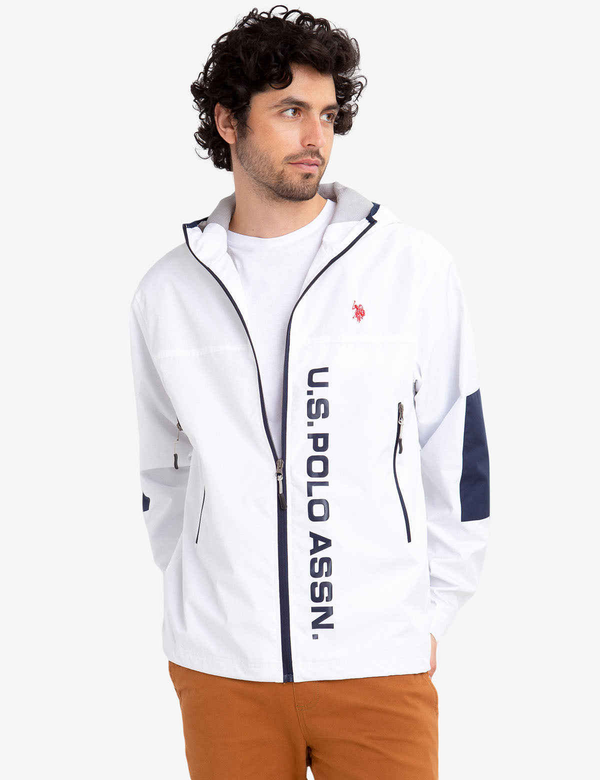 Men's Graphic Logo Windbreaker Jacket | U.S. Polo Assn.