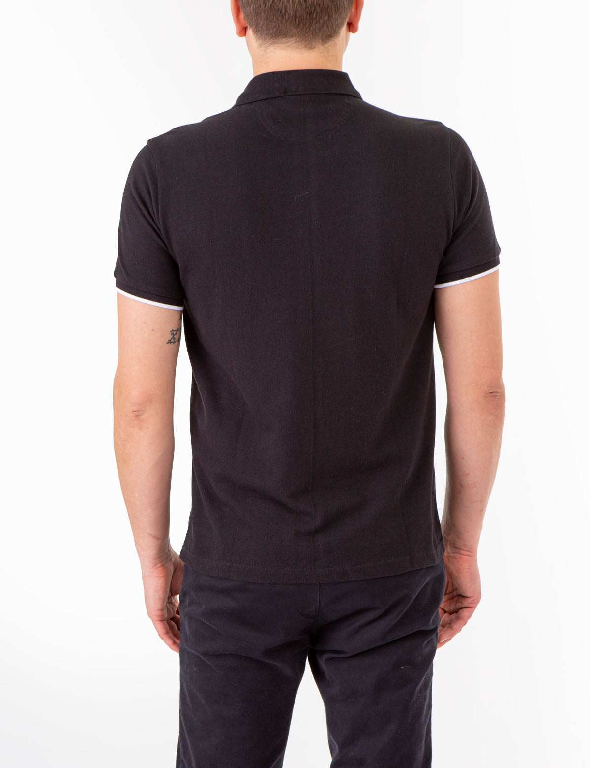 Classic Stripe Pique Polo Shirt for Men | 100% Cotton & Ribbed Cuffs