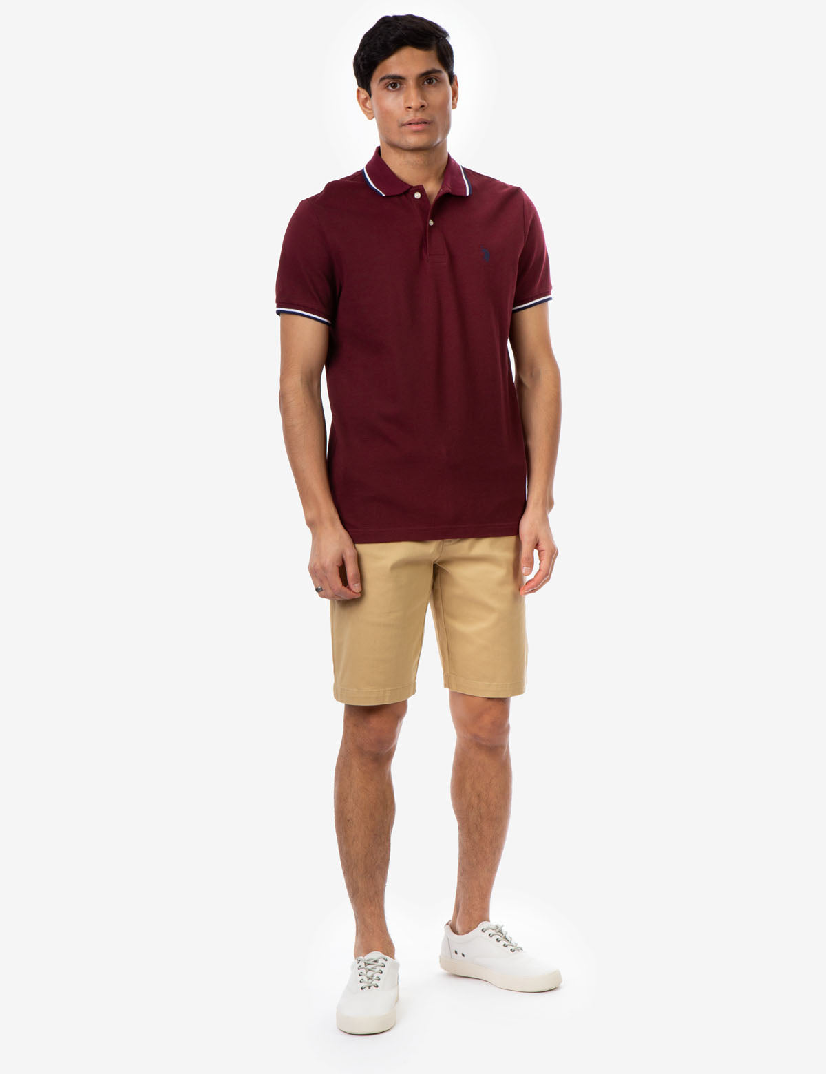 Men's Slim Fit Belted Shorts with Zip Fly | Hartford