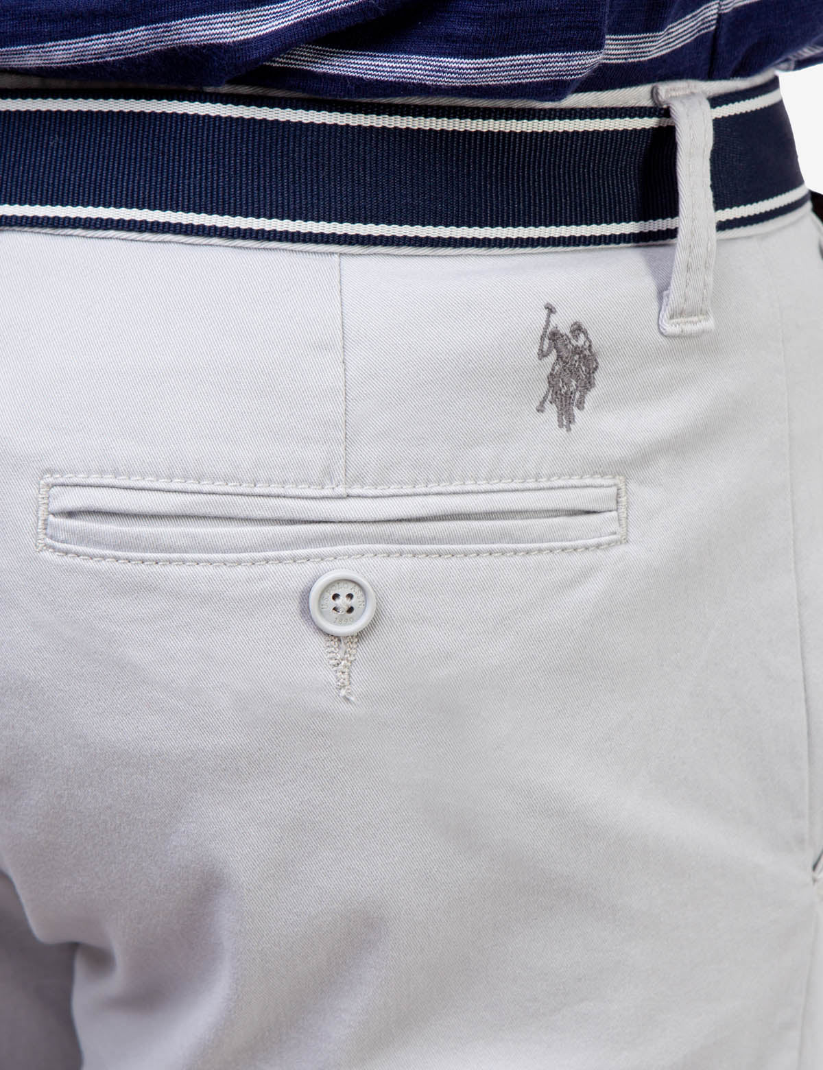 Men's Slim Fit Belted Shorts with Zip Fly | Hartford