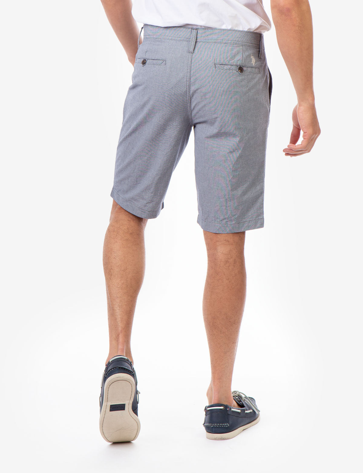 Micro Houndstooth Shorts with Zip Fly & Button Closure | Hartford