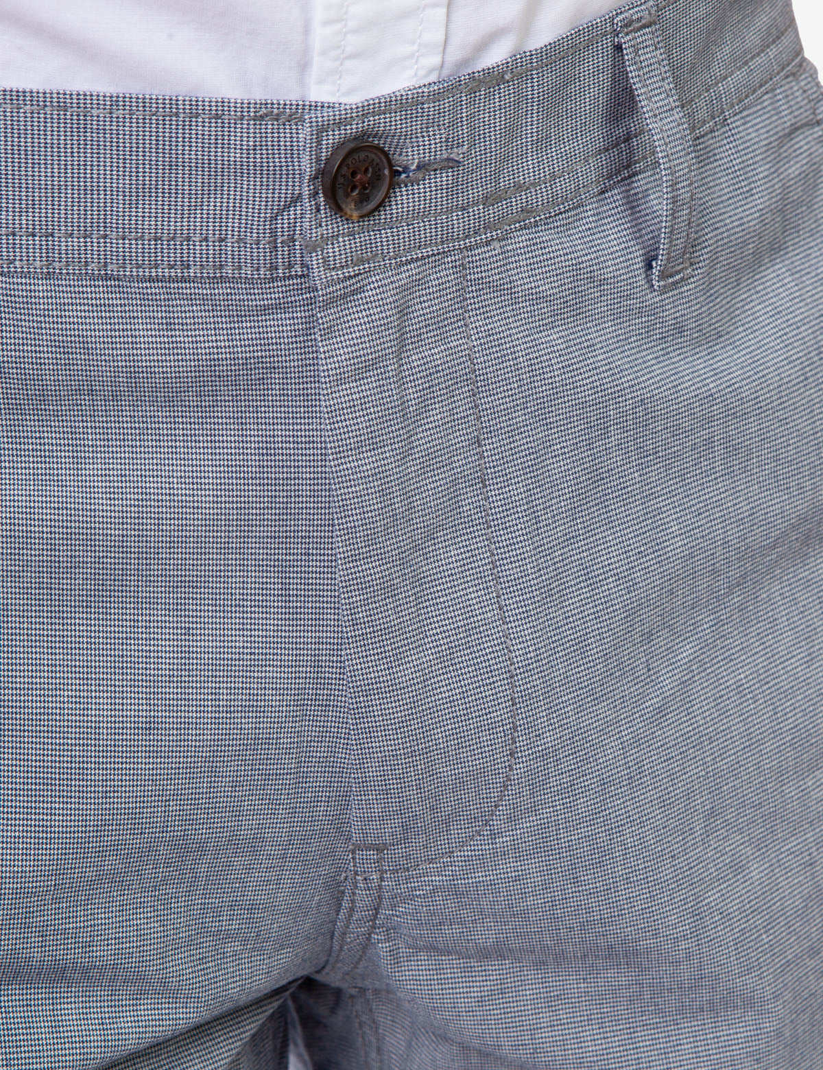 Micro Houndstooth Shorts with Zip Fly & Button Closure | Hartford