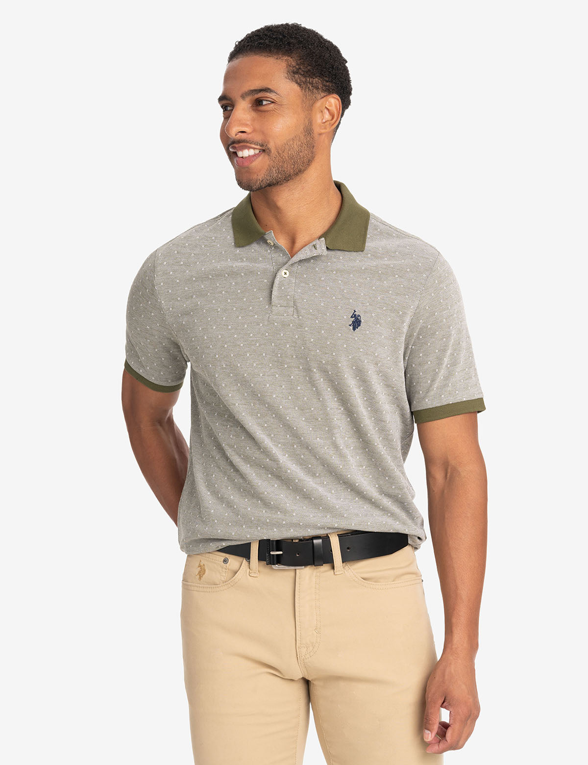 Jacquard Birdseye Pique Polo Shirt for Men | Premium Cotton