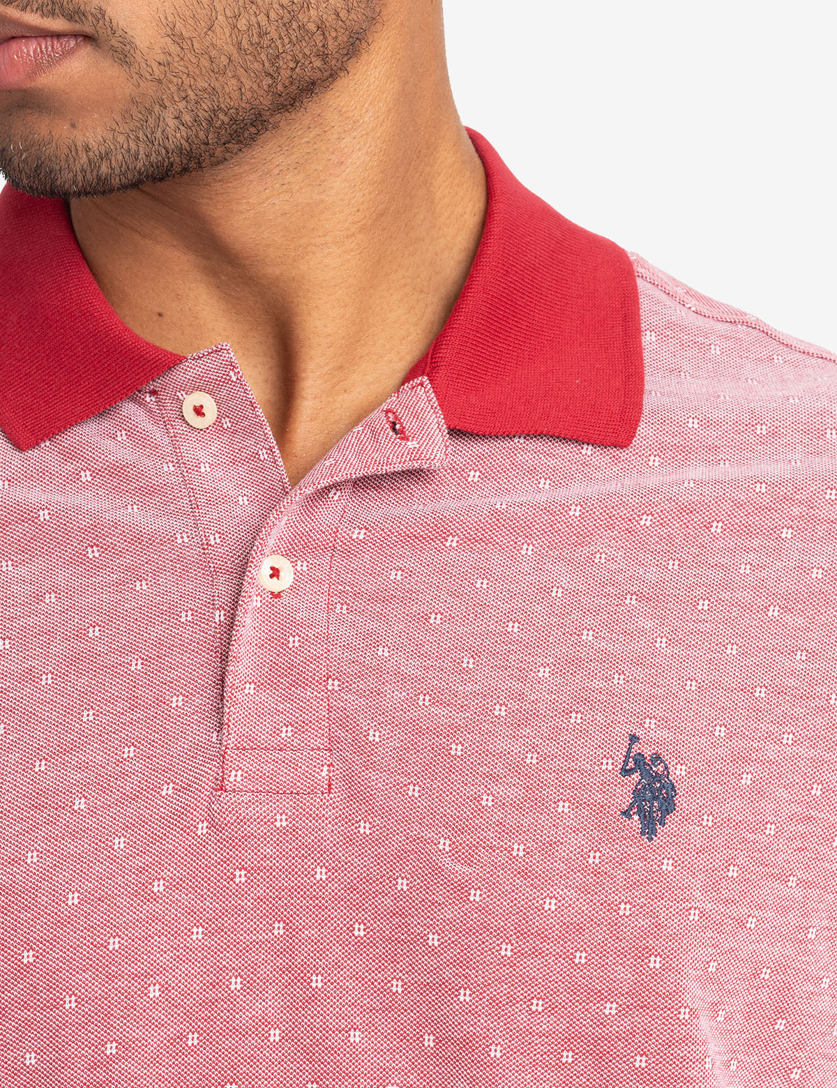 Jacquard Birdseye Pique Polo Shirt for Men | Premium Cotton