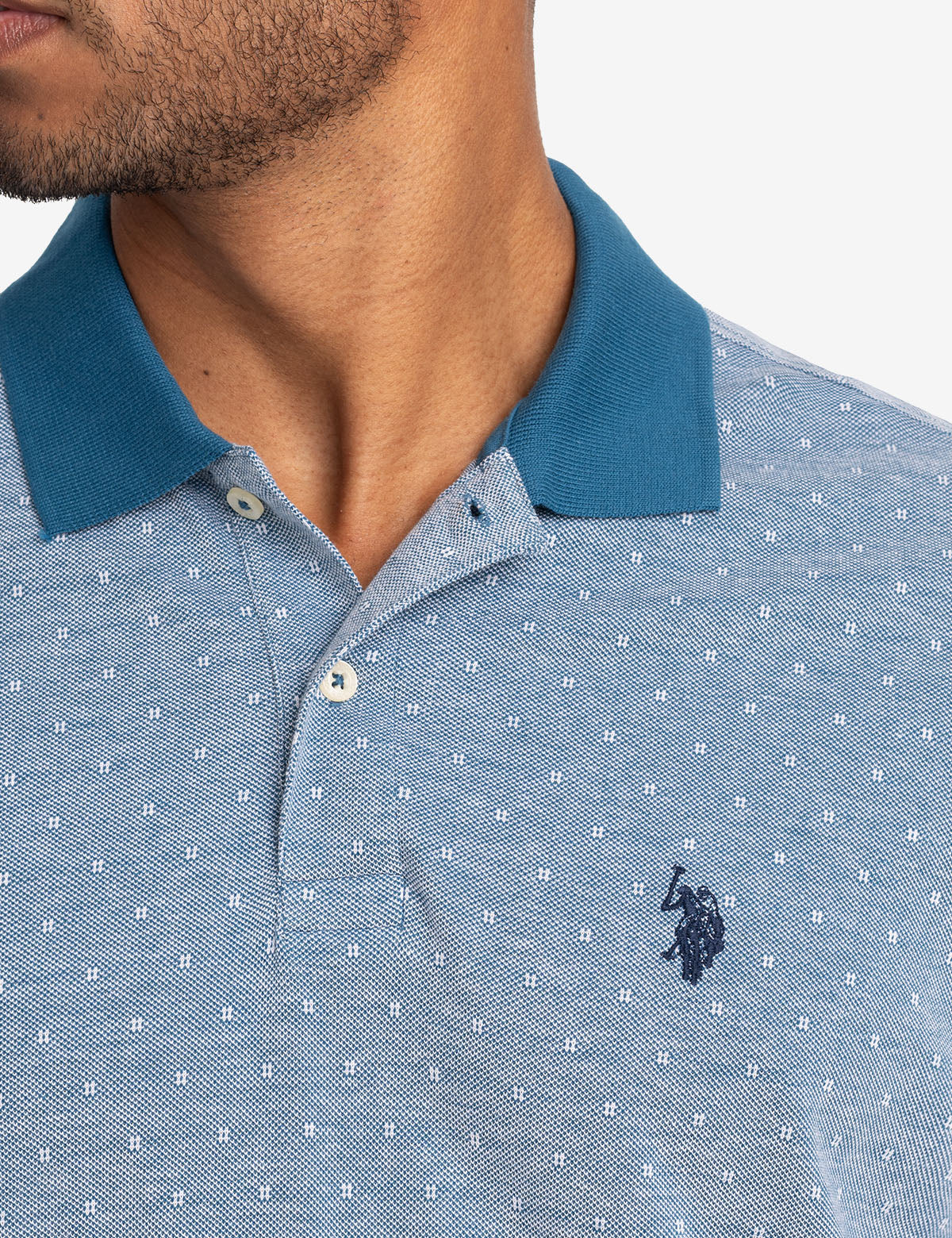 Jacquard Birdseye Pique Polo Shirt for Men | Premium Cotton