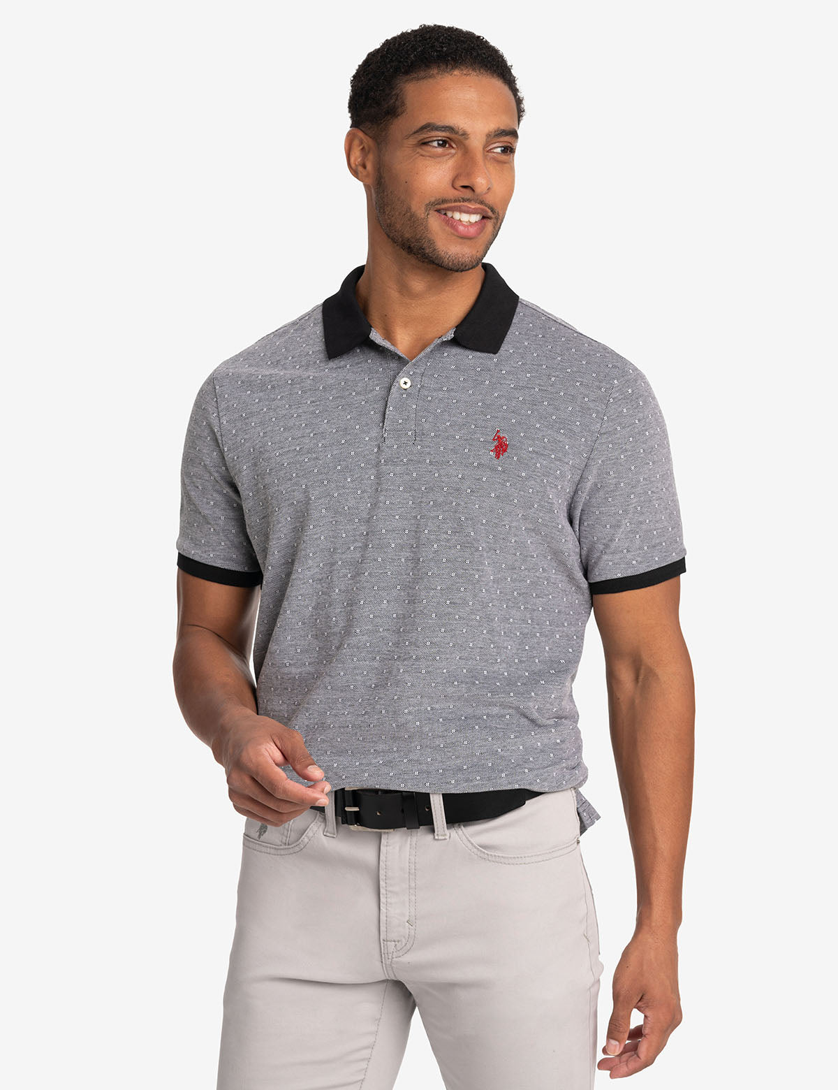 Jacquard Birdseye Pique Polo Shirt for Men | Premium Cotton