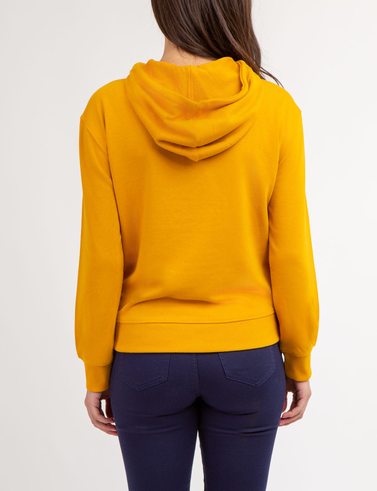 High Low Hoodie with Multi Tonal Logo | Casual Streetwear
