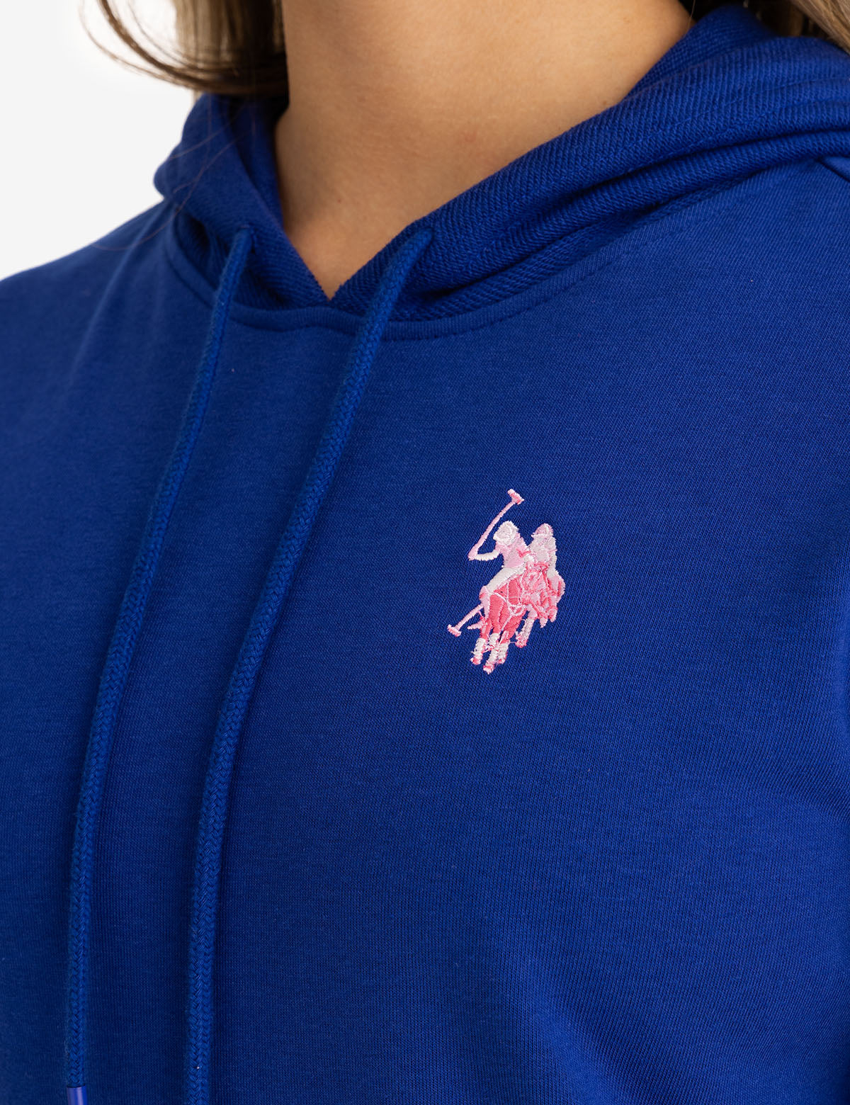 High Low Hoodie with Multi Tonal Logo | Casual Streetwear