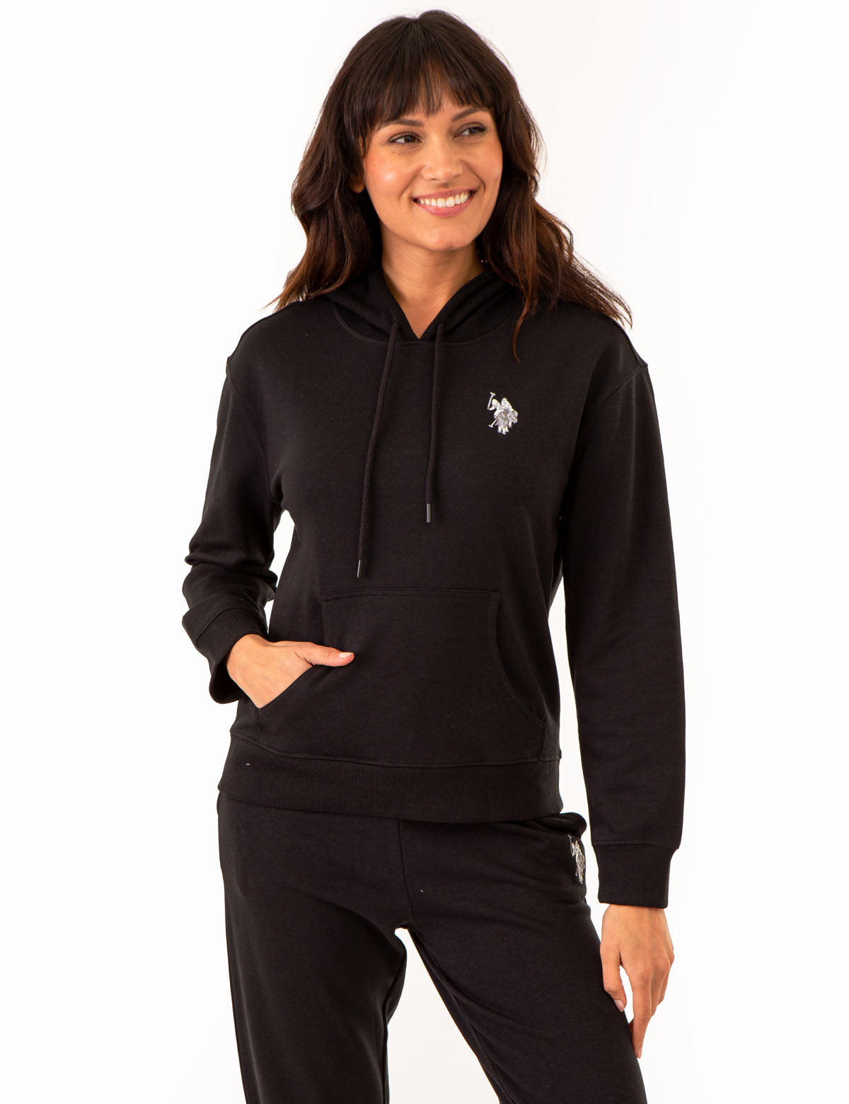 High Low Hoodie with Multi Tonal Logo | Casual Streetwear
