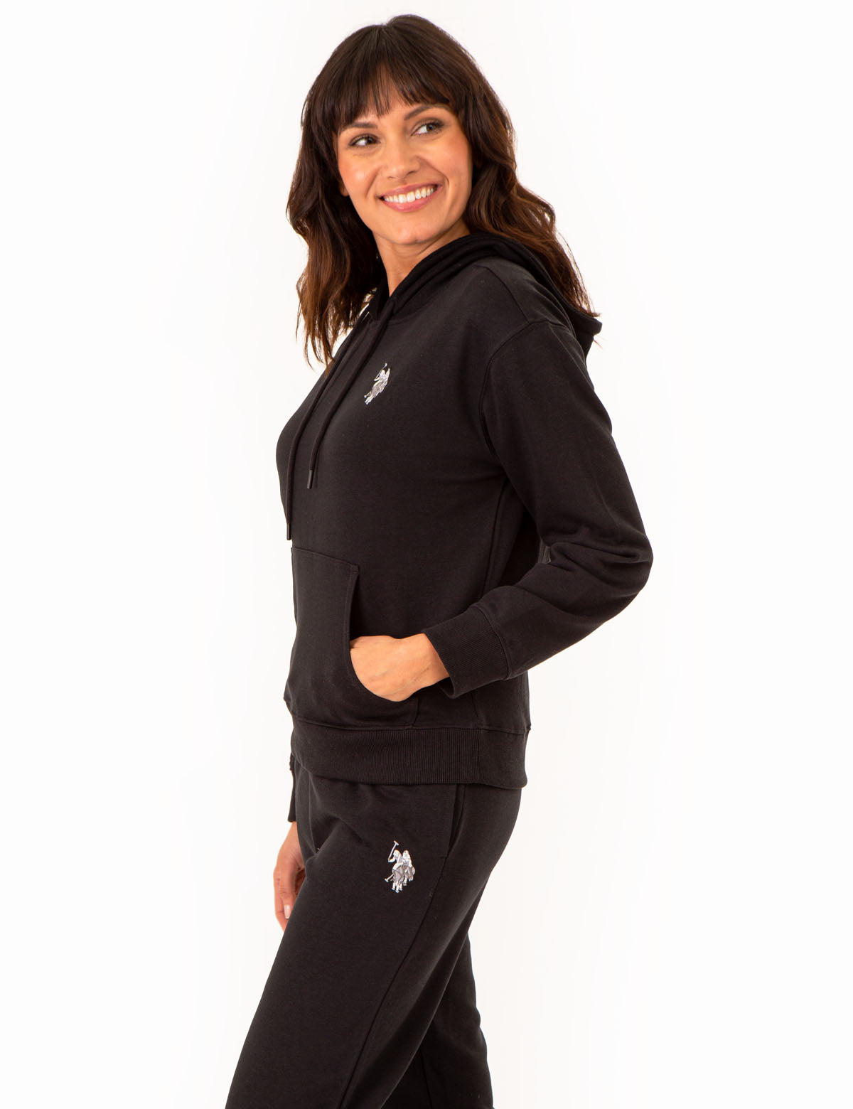 High Low Hoodie with Multi Tonal Logo | Casual Streetwear