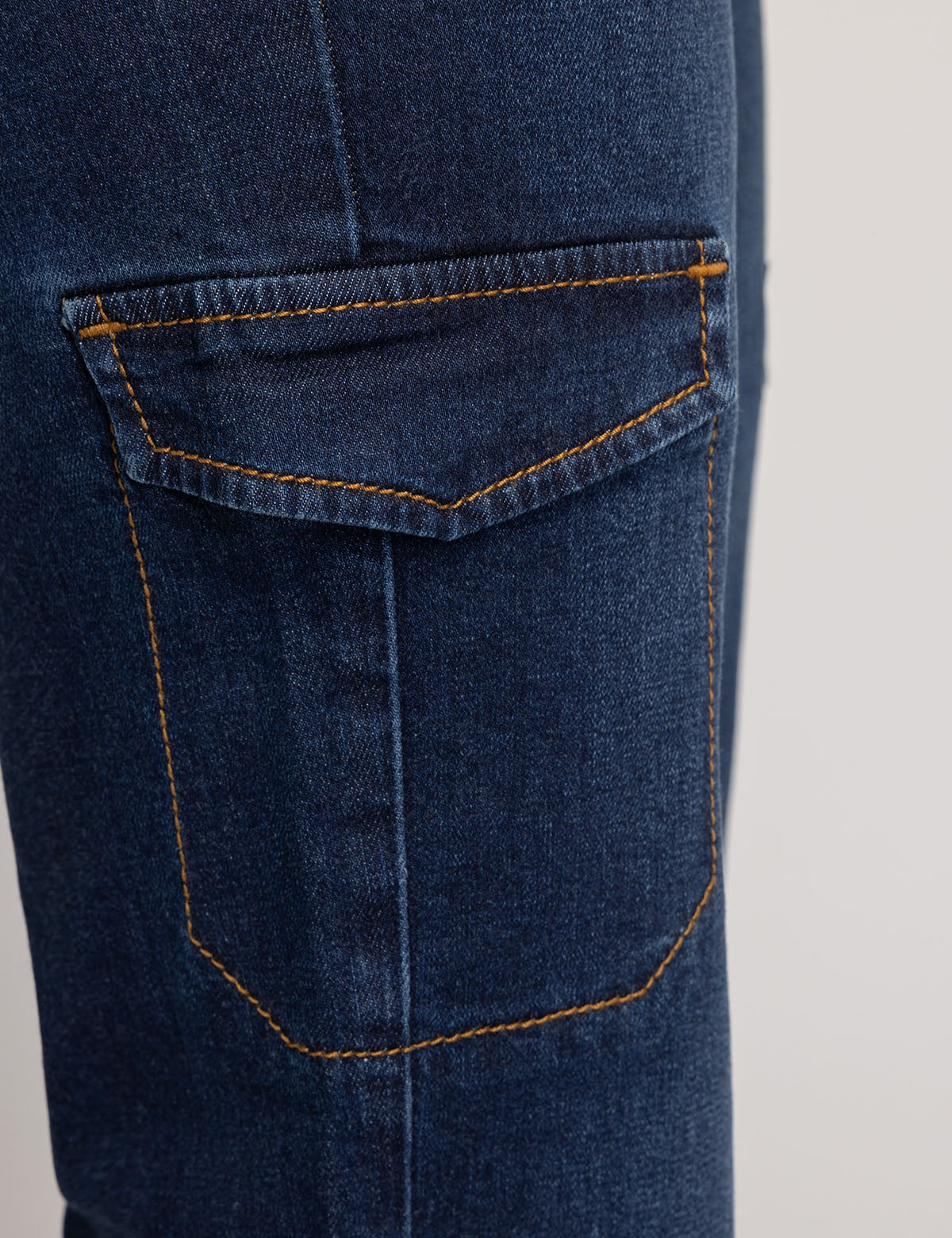 High Rise Cargo Jeans for Women | Stretch & Utility Pockets