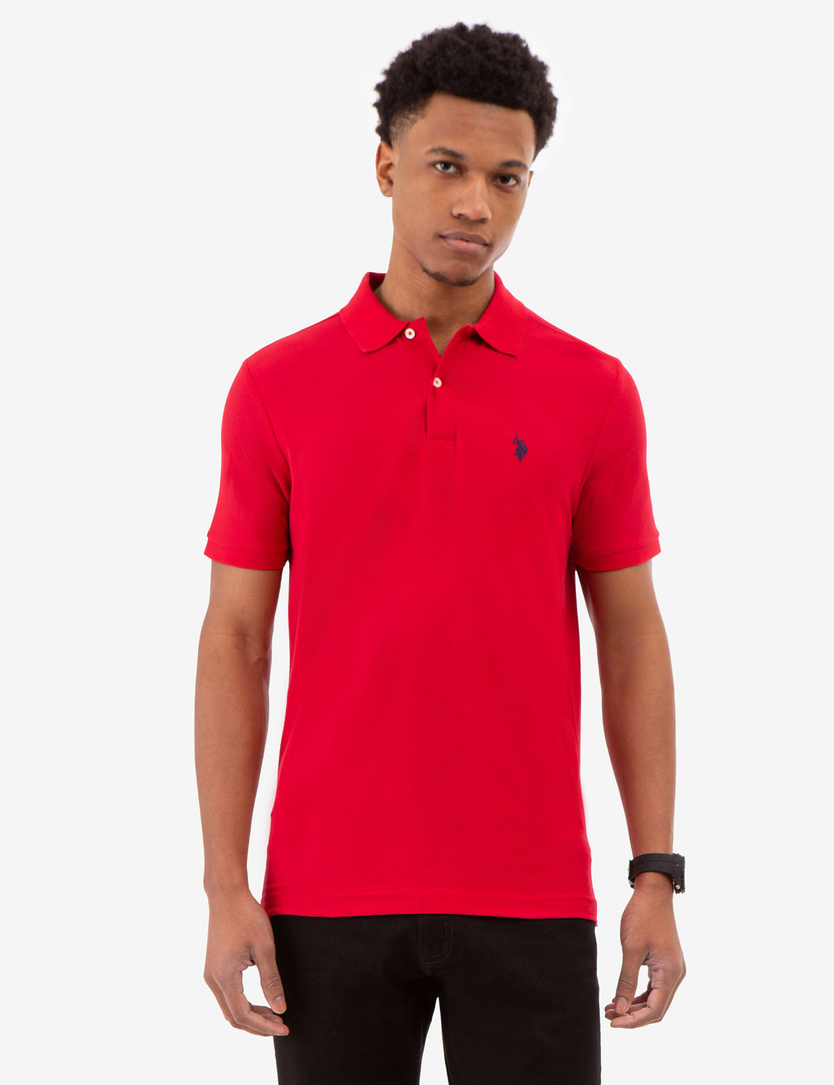 Breathable Pique Polo Shirt for Men with Stretch | Ultimate