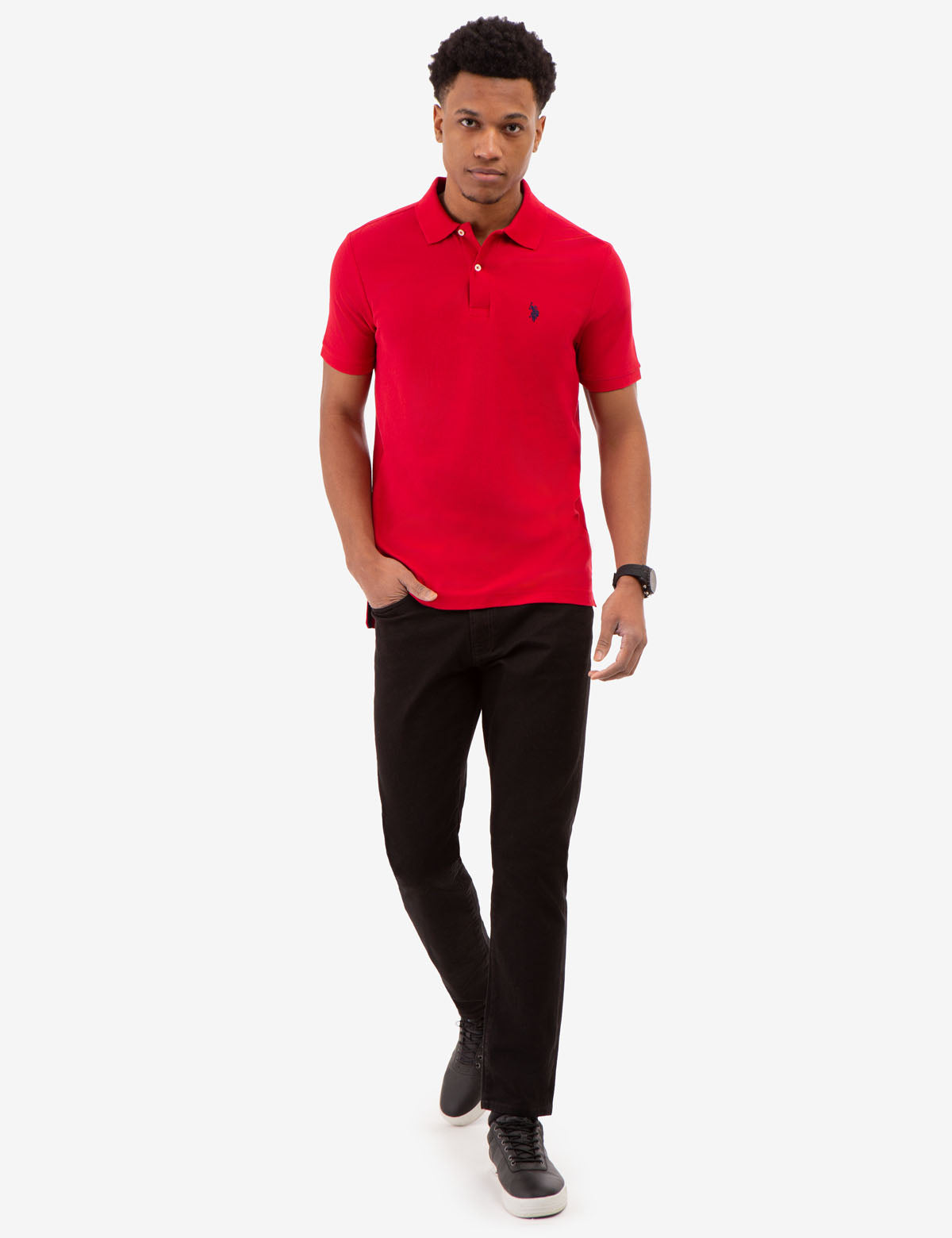 Breathable Pique Polo Shirt for Men with Stretch | Ultimate
