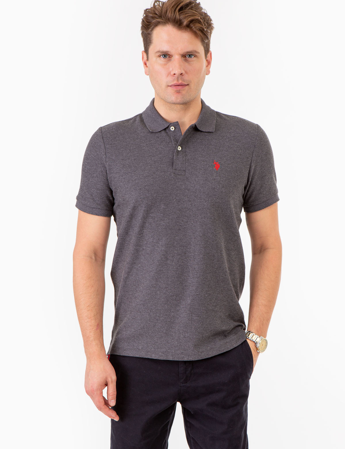 Breathable Pique Polo Shirt for Men with Stretch | Ultimate