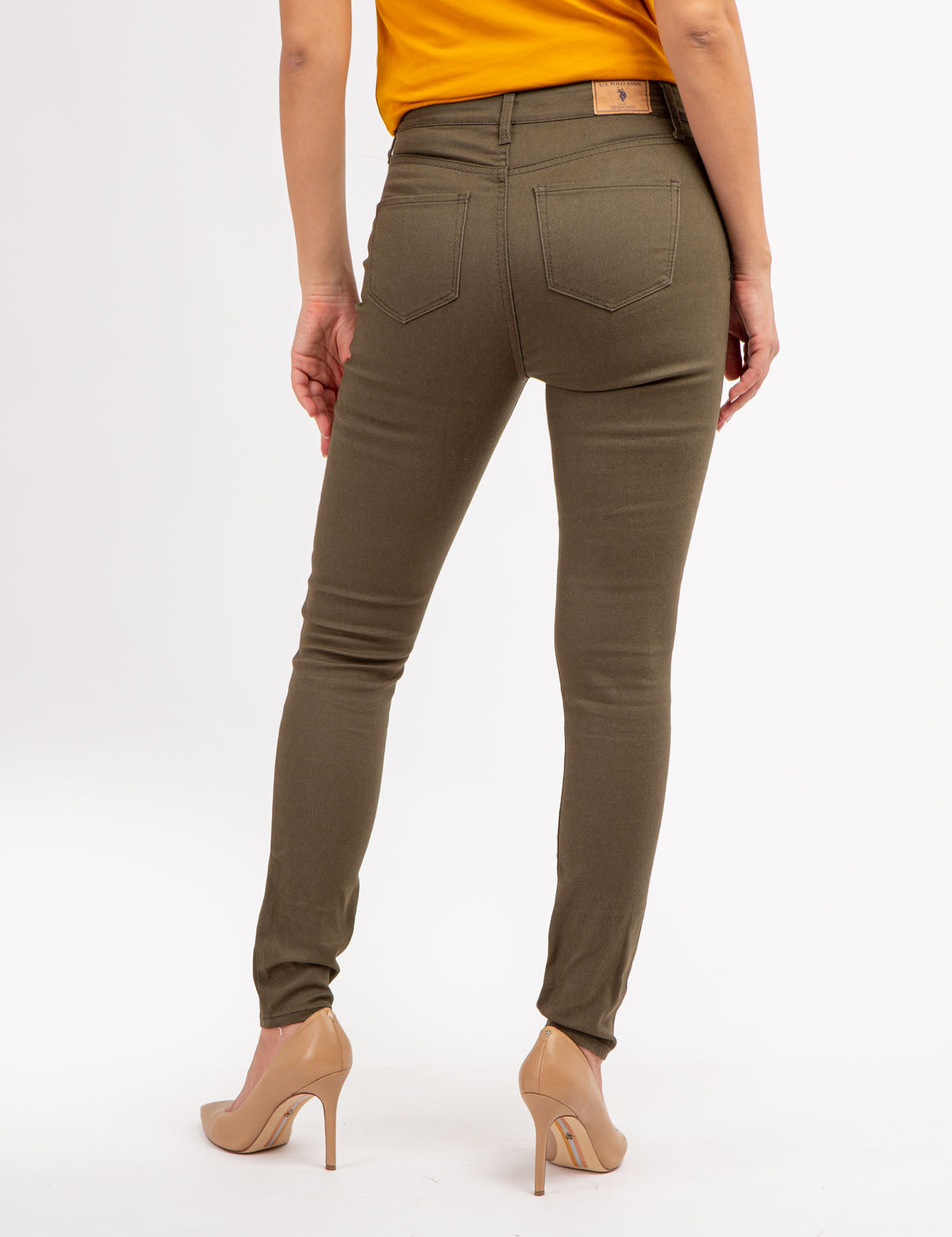 High Rise Skinny Twill Pants for Women | Slim Fit & Comfortable
