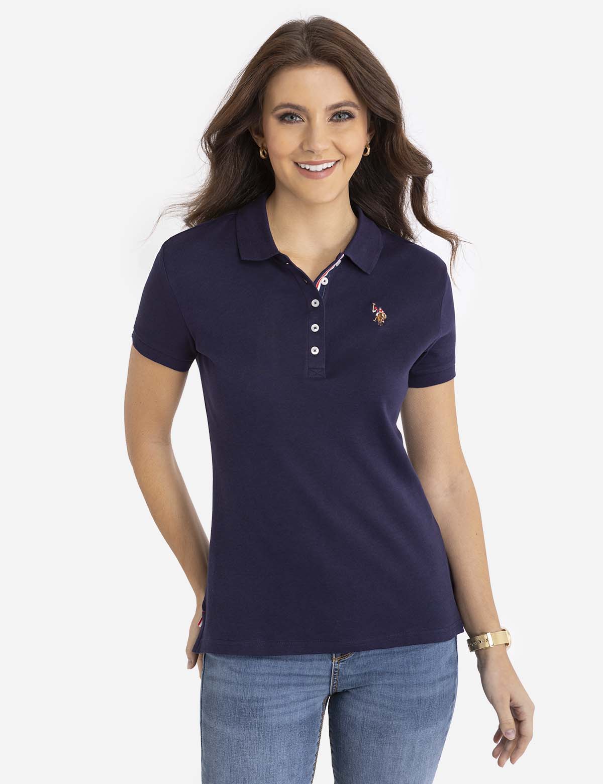 Solid Interlock Polo Shirt for Men | Classic Fit & Breathable Fabric