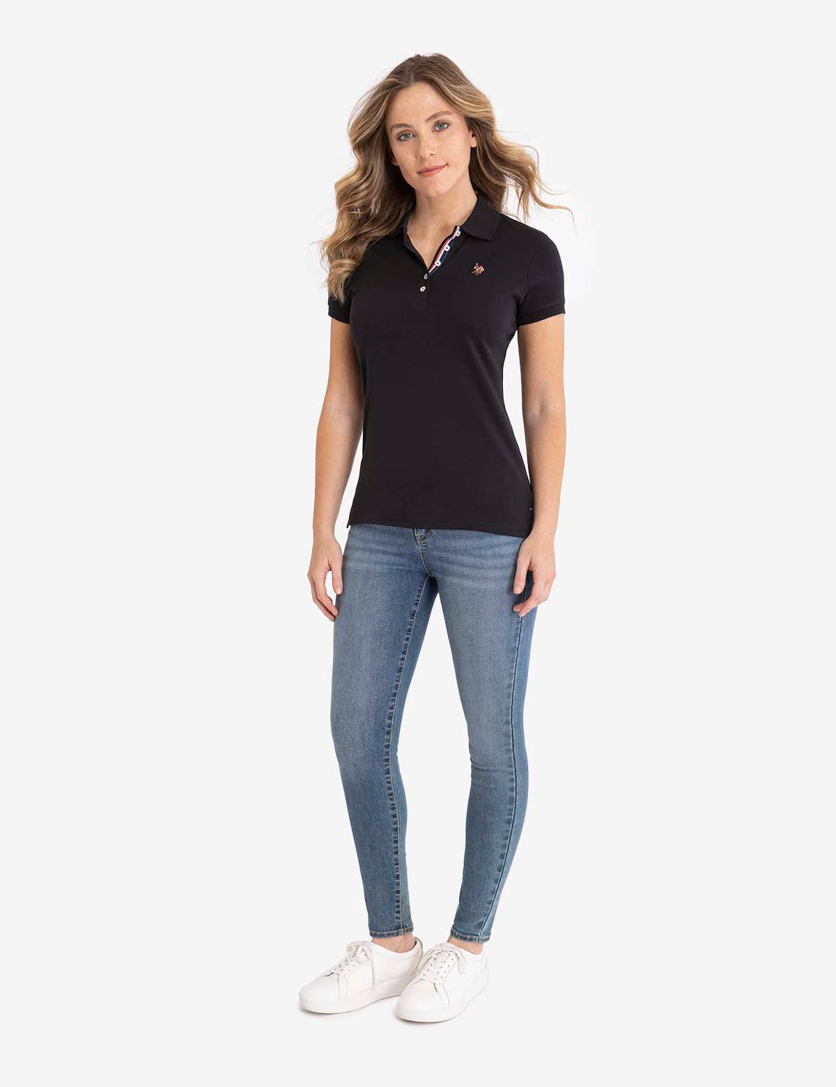Solid Interlock Polo Shirt for Men | Classic Fit & Breathable Fabric