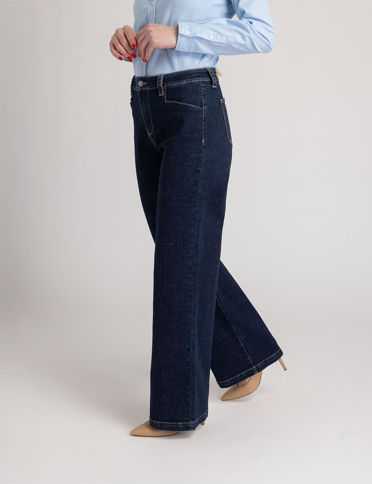 High Rise Wide Leg Trousers for Women | Comfort & Style