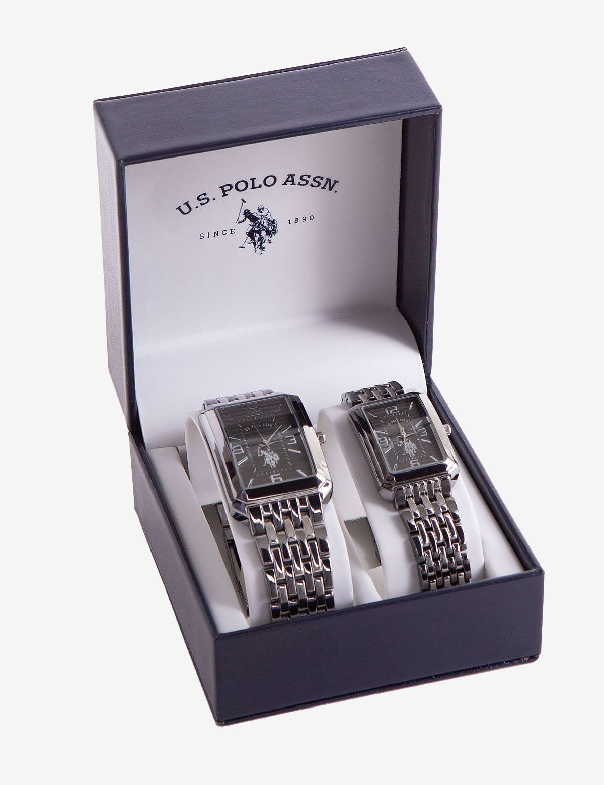 Square Face Watch Set for Couples | His and Hers Matching Watches
