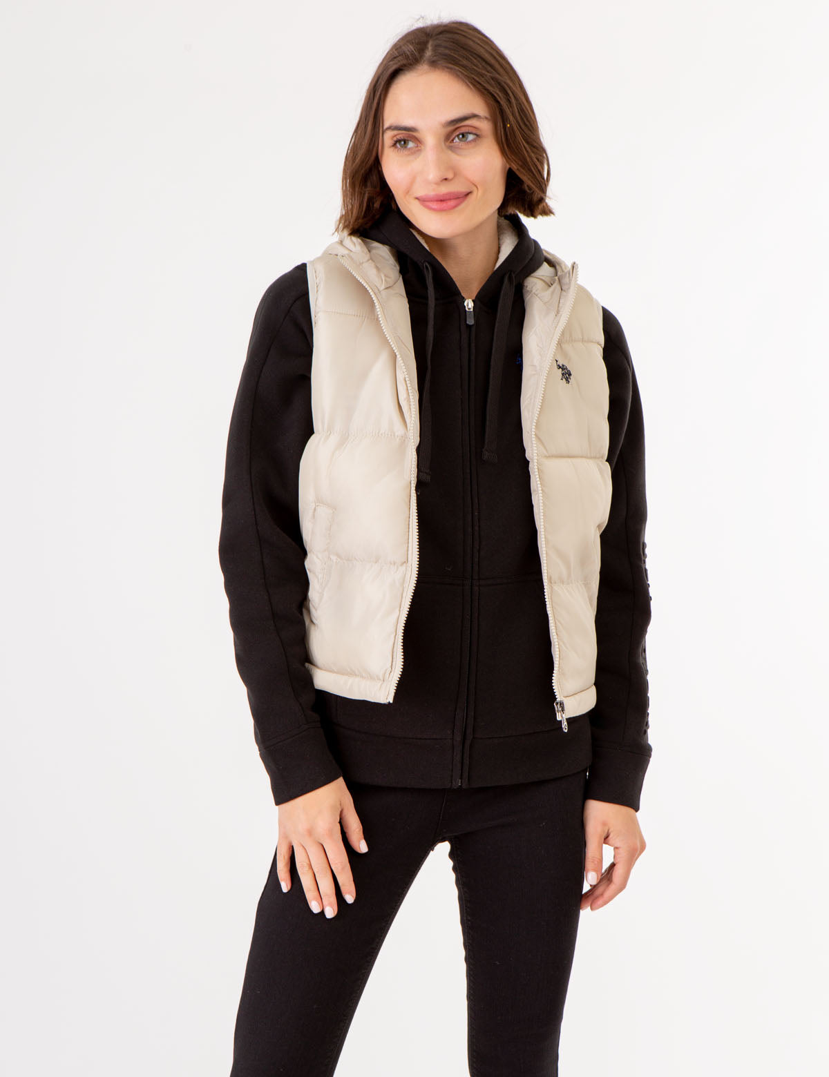Hooded Cropped Vest for Women | Casual Streetwear Style