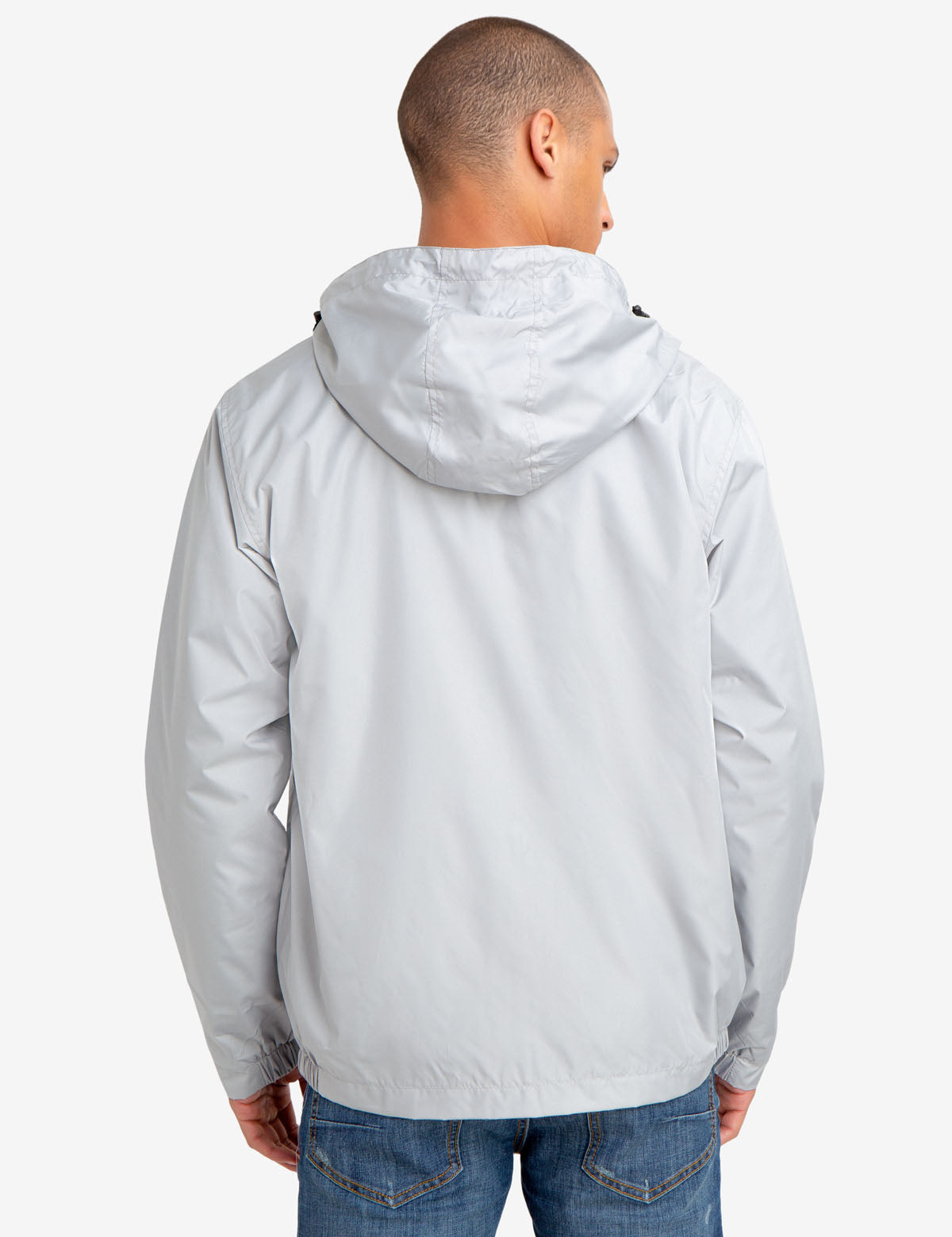 Mesh-Lined Hooded Windbreaker Jacket with Front Pockets | Waterproof & Lightweight