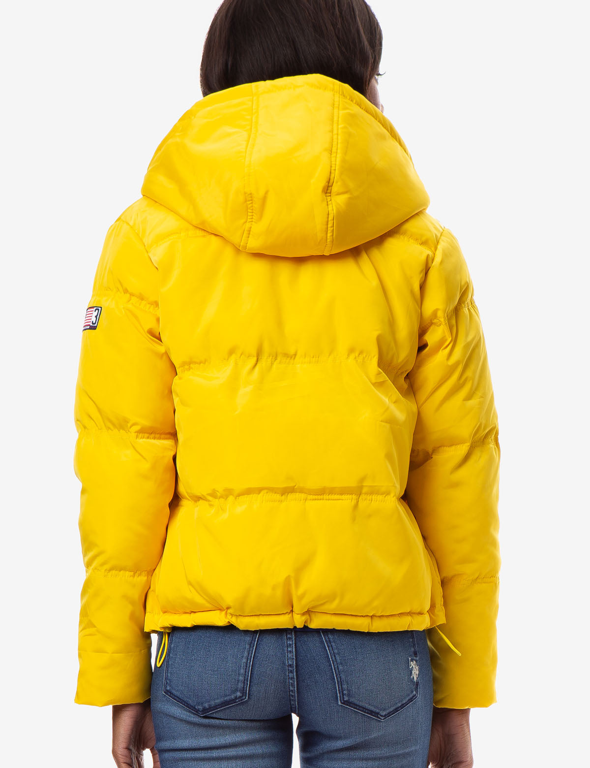 Warm Hooded Puffer Coat with Zipper & Side Pockets | Winter Wear
