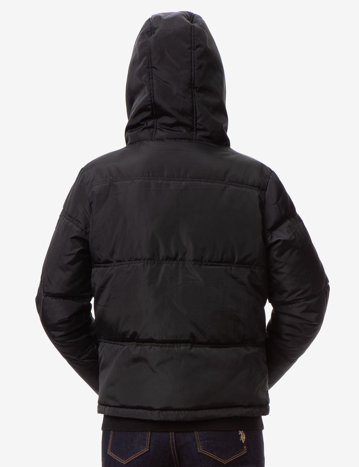 Warm Hooded Puffer Coat with Zipper & Side Pockets | Winter Wear