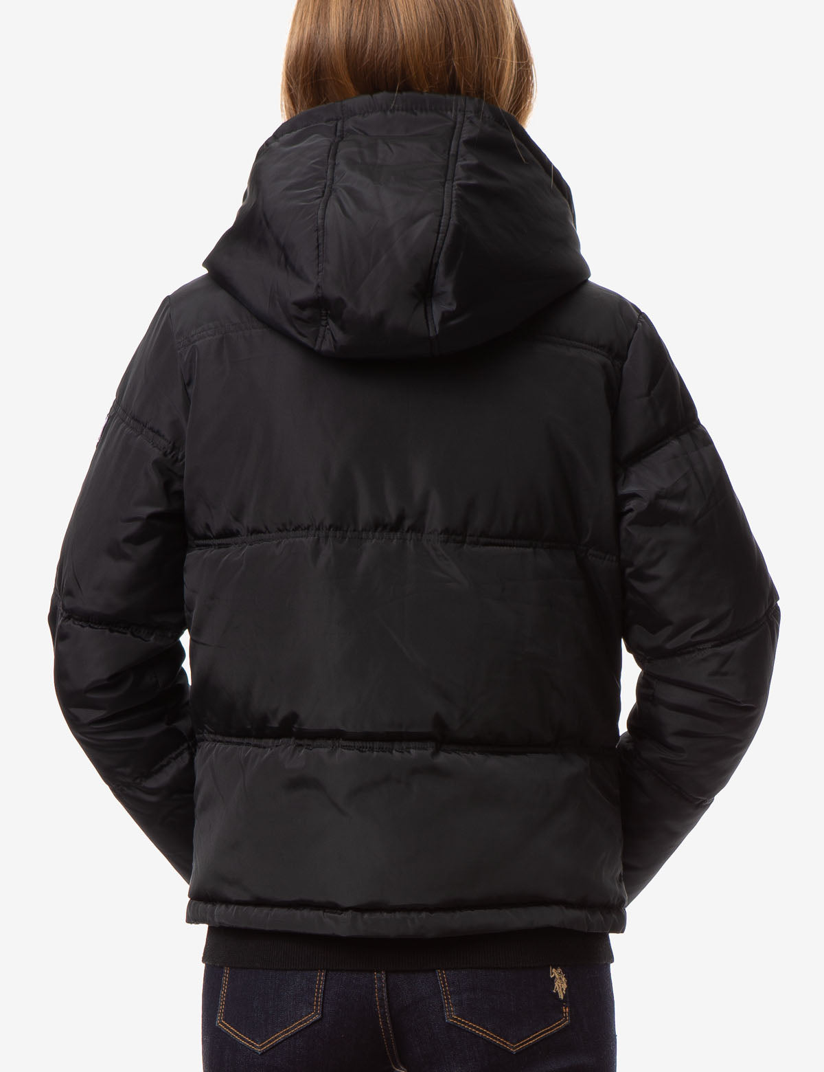 Warm Hooded Puffer Coat with Zipper & Side Pockets | Winter Wear