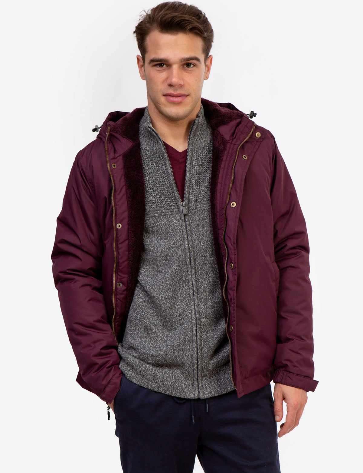 Sherpa-Lined Hooded Windbreaker for Cold Weather | Outdoor Essentials